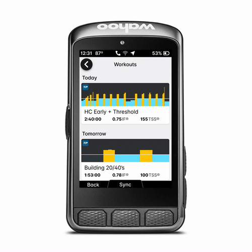 Ciclocomputador GPS Wahoo ELEMNT ACE con Pantalla Táctil – Negro