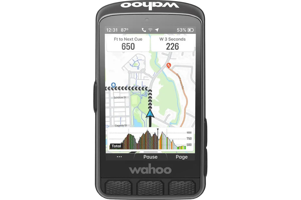 Ciclocomputador GPS Wahoo ELEMNT ACE con Pantalla Táctil – Negro